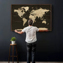 World Map Canvas Print – Framed World Map Wall Art for