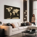 World Map Canvas Print – Framed World Map Wall Art for