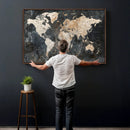 World Map Canvas Print – Detailed Map of the World Wall Art by MyGreatCanvas | Canvas Wall Art Prints | Photo Prints & Wall Decor