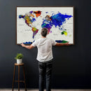 World Map Wall Art Canvas Print, Modern Decorative Framed by MyGreatCanvas | Canvas Wall Art Prints | Photo Prints & Wall Decor