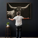 Vintage Texas Longhorn Bull Wall Art Canvas Print, Cow by MyGreatCanvas | Canvas Wall Art Prints | Photo Prints & Wall Decor