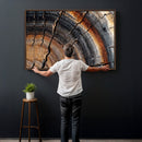 Abstract Tree Ring Wall Art Print – Natural Rustic Wood by MyGreatCanvas | Canvas Wall Art Prints | Photo Prints & Wall Decor
