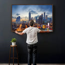 Atlanta Skyline Wall Art Canvas Print, Atlanta Downtown by MyGreatCanvas | Canvas Wall Art Prints | Photo Prints & Wall Decor