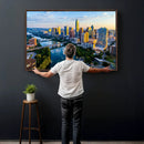 Austin Skyline Wall Art Canvas Print, Austin Downtown Night by MyGreatCanvas | Canvas Wall Art Prints | Photo Prints & Wall Decor