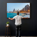 Chicago Wall Art Canvas Print, Chicago City Downtown Night by MyGreatCanvas | Canvas Wall Art Prints | Photo Prints & Wall Decor