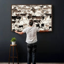 Abstract Texas Longhorn Print - Longhorn Herd Print for by MyGreatCanvas | Canvas Wall Art Prints | Photo Prints & Wall Decor