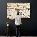 Farmhouse Longhorn Wall Art Canvas Print - Abstract Farm by MyGreatCanvas | Canvas Wall Art Prints | Photo Prints & Wall Decor