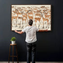 Gazelle Wall Art Canvas Print - Abstract Antelope Wall Art by MyGreatCanvas | Canvas Wall Art Prints | Photo Prints & Wall Decor