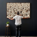Abstract Longhorn Wall Art Canvas Print - Farm Animal by MyGreatCanvas | Canvas Wall Art Prints | Photo Prints & Wall Decor
