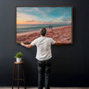 Pastel Beach Wall Art Canvas Print – Soft Coastal by MyGreatCanvas | Canvas Wall Art Prints | Photo Prints & Wall Decor
