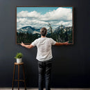 Mountain Forest Wall Art Canvas Print, Alpine Pine Tree by MyGreatCanvas | Canvas Wall Art Prints | Photo Prints & Wall Decor