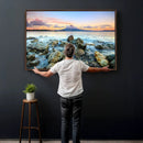 Mayon Volcano Seascape Wall Art Canvas Print, Tropical Ocean by MyGreatCanvas | Canvas Wall Art Prints | Photo Prints & Wall Decor