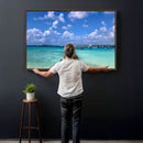 Caribbean Ocean Pier Seascape Wall Art Canvas Print, by MyGreatCanvas | Canvas Wall Art Prints | Photo Prints & Wall Decor