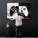 Abstract Gaming Controller Wall Art Canvas Print by MyGreatCanvas | Canvas Wall Art Prints | Photo Prints & Wall Decor