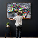 Graffiti Gaming Canvas Wall Art For Bedroom - Gaming Wall by MyGreatCanvas | Canvas Wall Art Prints | Photo Prints & Wall Decor