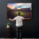 Auburn Stadium Sunset Wall Art Canvas Print, Jordan Hare by MyGreatCanvas | Canvas Wall Art Prints | Photo Prints & Wall Decor