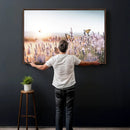 Lavender Field Wall Art Canvas Print, Butterfly Floral by MyGreatCanvas | Canvas Wall Art Prints | Photo Prints & Wall Decor