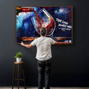 Red Wine Splash Abstract Wall Art Canvas Print, Modern Wine by MyGreatCanvas | Canvas Wall Art Prints | Photo Prints & Wall Decor