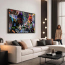 Graffiti Baseball Player Street Art Wall Art Canvas Print