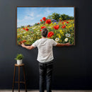 Wildflower Meadow Wall Art Canvas Print – Colorful Poppy and by MyGreatCanvas | Canvas Wall Art Prints | Photo Prints & Wall Decor