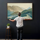 Abstract Mountain Landscape Wall Art Canvas Print – Textured by MyGreatCanvas | Canvas Wall Art Prints | Photo Prints & Wall Decor