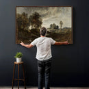 Adolf Dressler Landscape of the Oder River Wall Art Canvas by MyGreatCanvas | Canvas Wall Art Prints | Photo Prints & Wall Decor