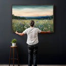Wildflower Meadow Oil Painting Canvas — Daisy Lavender by MyGreatCanvas | Canvas Wall Art Prints | Photo Prints & Wall Decor