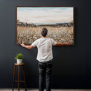 Neutral Wildflower Field Canvas Wall Art — Beige Earth Tone by MyGreatCanvas | Canvas Wall Art Prints | Photo Prints & Wall Decor