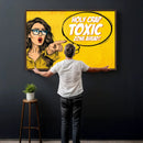 Pop Art Print Bathroom Sign Wall Art Canvas Print — Funny by MyGreatCanvas | Canvas Wall Art Prints | Photo Prints & Wall Decor
