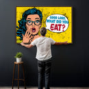 Pop Art Print Bathroom Sign Wall Art Canvas Print — Funny by MyGreatCanvas | Canvas Wall Art Prints | Photo Prints & Wall Decor