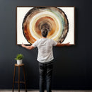 Natural Wood Slice Wall Art Canvas Print, Tree Ring Wall by MyGreatCanvas | Canvas Wall Art Prints | Photo Prints & Wall Decor