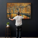 Gustav Klimt Golden Cityscape Wall Art Canvas Print, Framed by MyGreatCanvas | Canvas Wall Art Prints | Photo Prints & Wall Decor