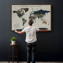 Custom Push Pin World Map Wall Art Canvas Print – by MyGreatCanvas | Canvas Wall Art Prints | Photo Prints & Wall Decor