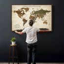 Custom Push Pin World Map Wall Art Canvas Print – by MyGreatCanvas | Canvas Wall Art Prints | Photo Prints & Wall Decor