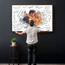 Wedding Guest Book Alternative Wall Art Canvas Print, Personalized Wedding Signature Poster, Custom Couple Photo Guestbook Canvas, Bridal Shower Reception Decor by MyGreatCanvas | Canvas Wall Art Prints | Photo Prints & Wall Decor