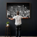Charlotte Skyline Canvas Wall Art Print – North Carolina Cityscape Photography Print by MyGreatCanvas | Canvas Wall Art Prints | Photo Prints & Wall Decor