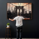 Brooklyn Bridge Canvas Wall Art, New York City Skyline Photography Print, NYC Landmark Urban Decor Artwork by MyGreatCanvas | Canvas Wall Art Prints | Photo Prints & Wall Decor