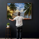 Mar Chiquita Beach Puerto Rico Canvas Wall Art, Manati Caribbean Coastal Photography Print, Tropical Ocean Sunset Decor by MyGreatCanvas | Canvas Wall Art Prints | Photo Prints & Wall Decor