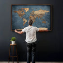 World Map Canvas Wall Art Canvas Print by MyGreatCanvas | Canvas Wall Art Prints | Photo Prints & Wall Decor