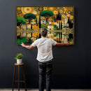 Gustav Klimt Golden Cityscape Wall Art Canvas Print, by MyGreatCanvas | Canvas Wall Art Prints | Photo Prints & Wall Decor