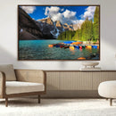 Moraine Lake 3-Panel Wall Art, Majestic Mountain and Lake by MyGreatCanvas | Canvas Wall Art Prints | Photo Prints & Wall Decor
