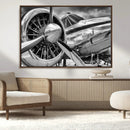 Vintage Antique Airplane Wall Art Canvas Print