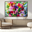 Oil Flower Abstract Canvas Print by MyGreatCanvas | Canvas Wall Art Prints | Photo Prints & Wall Decor