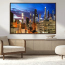 Los Angeles Night Wall Art Canvas Print