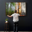 Four Seasons Wall Art Forest Canvas Print – Triptych