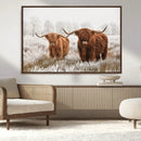 Longhorn Cattle Wall Art Canvas Print, Framed Farmhouse by MyGreatCanvas | Canvas Wall Art Prints | Photo Prints & Wall Decor