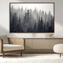Misty Forest Canvas Wall Art – Monochrome Triptych Pine Tree by MyGreatCanvas | Canvas Wall Art Prints | Photo Prints & Wall Decor