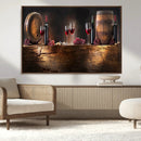 Wine and Barrels Wall Art Canvas Print by MyGreatCanvas | Canvas Wall Art Prints | Photo Prints & Wall Decor