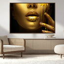 Gold and Women Wall Art Canvas Print by MyGreatCanvas | Canvas Wall Art Prints | Photo Prints & Wall Decor