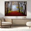 Foggy Forest Wall Art Landscape Canvas Print